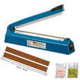 thumbnail image 2 of VEVOR 16" Impulse Sealer, Manual Poly Bag Heat Sealing Machine with Adjustable Temperature - Ideal for PE, PP, Mylar, and Shrink Wrap Bags, Includes Extra Replacement Kit, 2 of 12