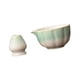 thumbnail image 5 of 2 piezas de tazón de té con pico vertedor, tazón de cerámica para matcha, regalo de cumpleaños japonés verde, 5 of 9