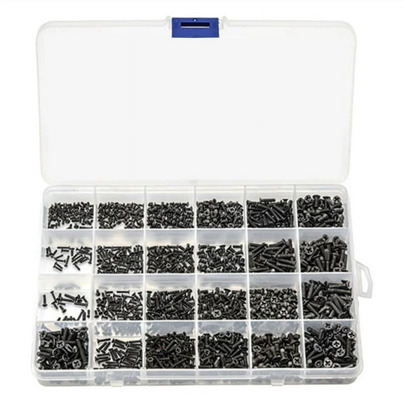 720Pcs Countersunk Flat Mini Screw Set M1.4 M1.7 M2 M2.5 M3 Carbon Steel Computer Notebook Laptop Screws Kit