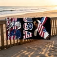 thumbnail image 5 of Diceymbol American Flag Beach Towels Oversized 63x31 In Quick Dry Sand Free Microfiber Beach Towel Soft Absorbent Large Lightweight Travel Towel For Adult Beach Pool Vacation Use, 5 of 6