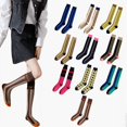 thumbnail image 2 of Fashionable and Personalized Korean Versatile Retro Slim Calf Knee Length Socks 5 EU35-40, 2 of 6