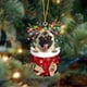 thumbnail image 1 of Fiudx Adornos Navideños Divertidos con Forma de Perro, Adorables Diseños de Gorro y Calcetín, Material Plástico Duradero, Adornos Festivos para El Árbol, Versátiles Opciones para Colgar, Decoración N, 1 of 2