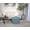 Teal,Cotton, variant on Sunny Square Pouf,Coral,Coral Microfiber Furniture Primary Living Space Ottomans