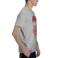 thumbnail image 3 of Stranger Things Group Shot Bike Ride Upside Down Silhouette Men's Basic Short Sleeve T-Shirt Gray X-Large, 3 of 5
