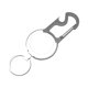 thumbnail image 4 of Llavero Clip antipérdida de alta resistencia Gancho reutilizable Cuerda telescópica Llavero retráctil de alambre de metal para picnic Hogar Senderismo blanco Baoblaze Llavero retráctil, 4 of 8