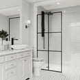 thumbnail image 4 of VIGO Ventana 34 in. W x 62 in. H Framed Fixed Tub Screen Door in Matte Black with 3/8 in. (10mm) Clear Glass, 4 of 10