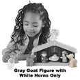 thumbnail image 5 of Replacement Part for Fisher-Price Little People Nativity Set - DPX53 ~ Gray Goat Figure with White Horns ~ Works with Many Sets, 5 of 5
