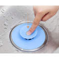 thumbnail image 4 of Drain Stop, Bath and shower drain with hair catcher function, White color, 4 of 4