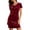 #0106-Wine, variant on Uootdi Womens Dresses Short Sleeve Cowl Neck Velvet Mini Dress Bodycon Silhouette Elegant Evening Party Club Night Out Outfits