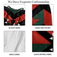 thumbnail image 4 of luoweisi Men's Beach Shorts Quick Dry Swim Trunks with Mesh Lining Geometry S, 4 of 5