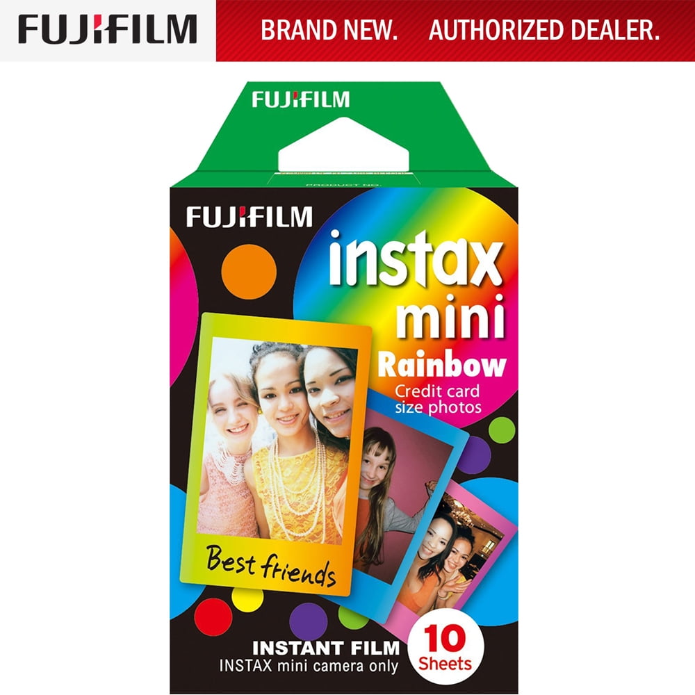 Resultaat team Oppervlakte Fujifilm Instax Mini Film - Rainbow (10 Exposures) - Walmart.com