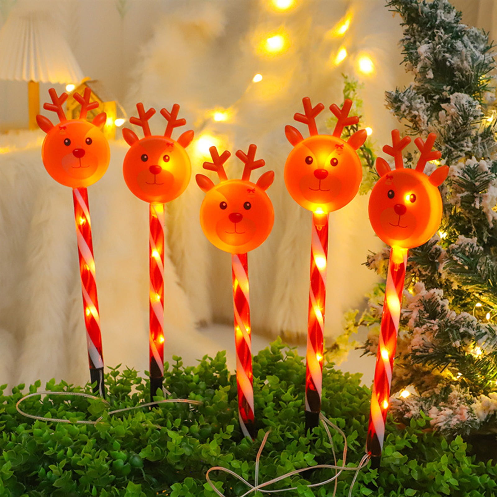 Solar Powered Christmas Light, Yard Stake Light Outdoor Garden Decoration
