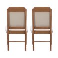 thumbnail image 5 of Linon Tonetta Set of 2 Brown/Gray Dining Chairs with Cushioned Seat and Solid Beech Wood Construction, 5 of 11