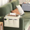 thumbnail image 1 of Organizador de reposabrazos para sofá o sillón, con 5 bolsillos para guardar el móvil, la tableta, la libreta o cualquier otro objeto., 1 of 7