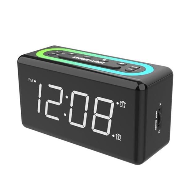 Reloj Despertador Electrónico Led Digital 3d Blanco