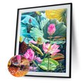 thumbnail image 2 of Cuadros Decorativos 5D bricolaje taladro completo forma redonda Lotus Rhinestone diamante dibujo decoración del hogar Ndcxsfigh Nuevos Originales, 2 of 9