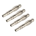 thumbnail image 1 of Banana Plug Male Connector, 4mm 20PCS Banana Plug Stable Nickel Plated  Signal Transmission  For Electronic Instrument, 1 of 8