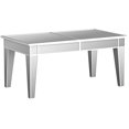 thumbnail image 4 of Southern Enterprises Mirage Cocktail Table - Mirror Finish w/Silver Trim - Glam Style, 4 of 5