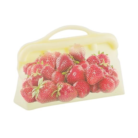 ITPCINC Reusable Snack Bags, Reusable Silicone Food Storage Bags, Silicone Reusable Bags, Cook, Store, Freeze, Dishwasher and Microwave Safe, Plastic and BPA Free (Pack of 1, Yellow)