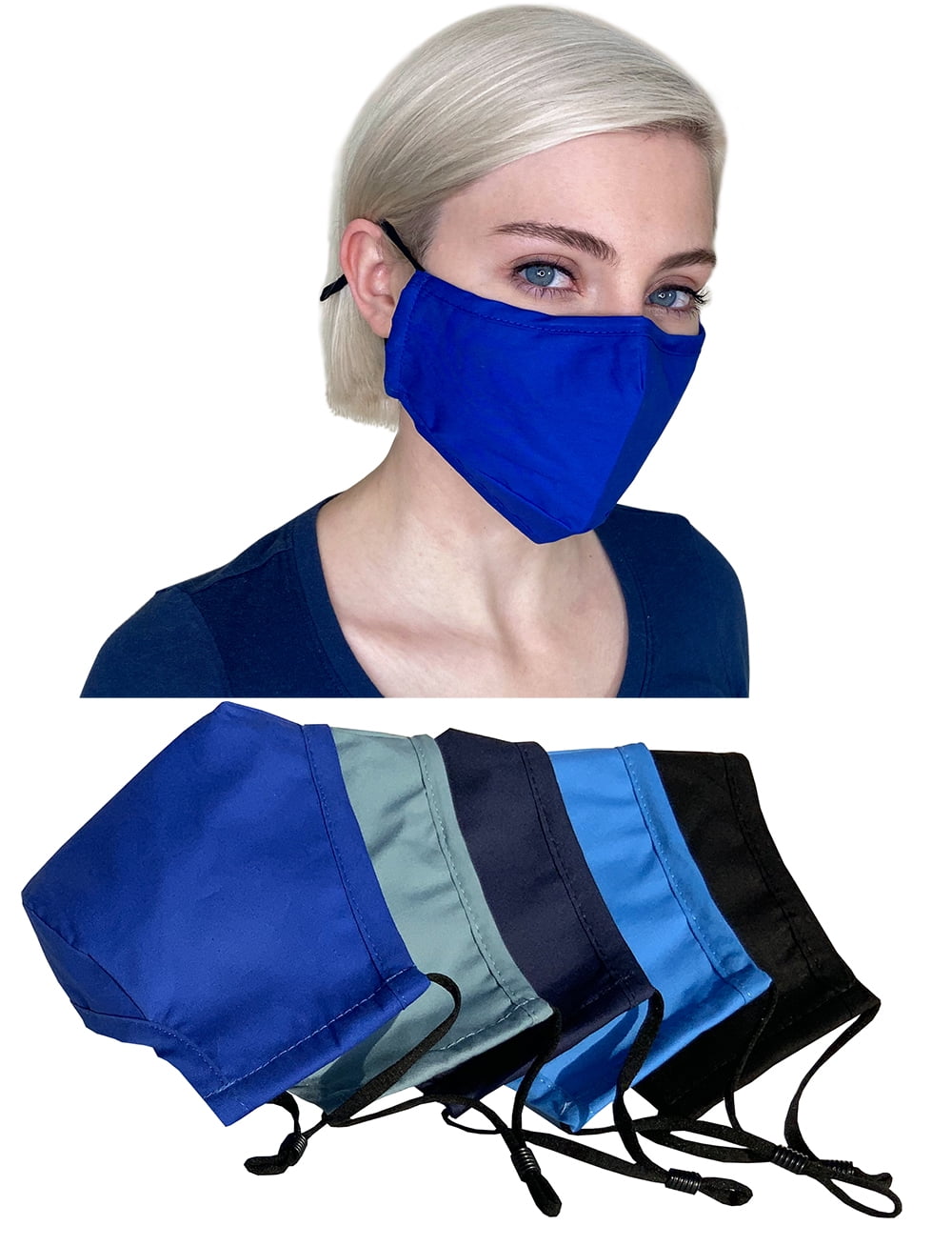 2 x Face Mask Soft Breathable Washable High Quality Face Cover MADE IN USA 
