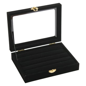 7 3/4 X 6 3/4 Black Velvet Flat Pad Display Tray - Perfect For Jewelry & Small Items 5 thumbnail image