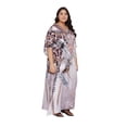 thumbnail image 4 of Women Plus Size Poly Satin Kaftans Dresses Long Maxi Kimono Ladies Caftans, 4 of 7
