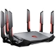 thumbnail image 3 of Router Gamer Inalambrico MSI RADIX AXE6600 WIFI 6E TRI-BAND 6600Mbps 802.11ax negro, 3 of 5
