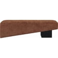 thumbnail image 4 of Meridian Furniture Alora Cognac Polyester Fabric Bench, 4 of 10