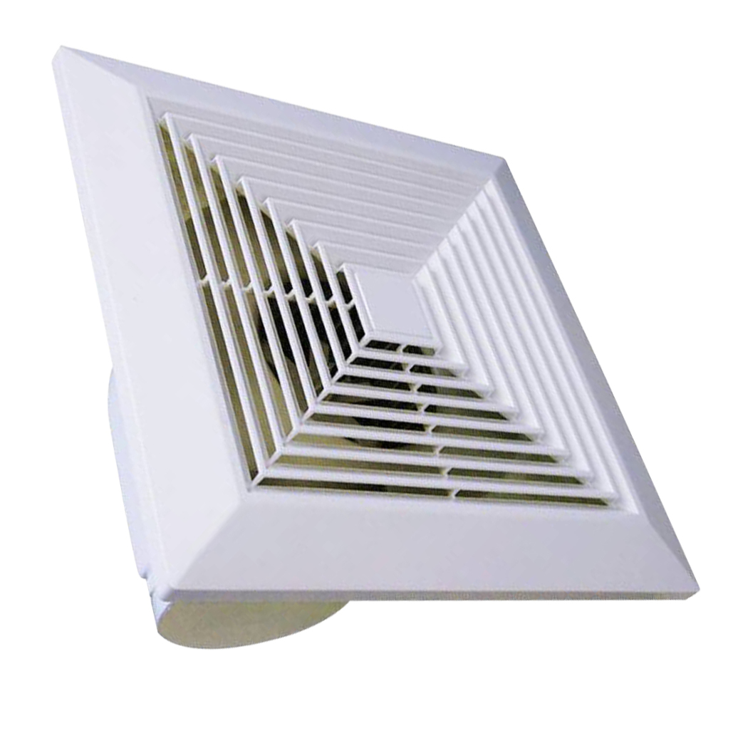 ELAYARD Quiet Bathroom Exhaust Fan for Ceiling and Wall, White Ventilation Fan Ideal for Kitchen and Bathroom Use