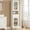 White, variant on Amlancher 66.4in Tall Narrow Bathroom Storage Cabinet, Linen Tower with Door and Drawers for Small Spaces, White