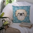 thumbnail image 3 of Caroline's Treasures BB1655PW1414 Snowflake Pekingese Fabric Decorative Pillow , 14Hx14W, multicolor, 3 of 4