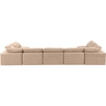 thumbnail image 3 of Meridian Furniture Comfy Beige Velvet 7-Pc. Modular Sectional, 3 of 9