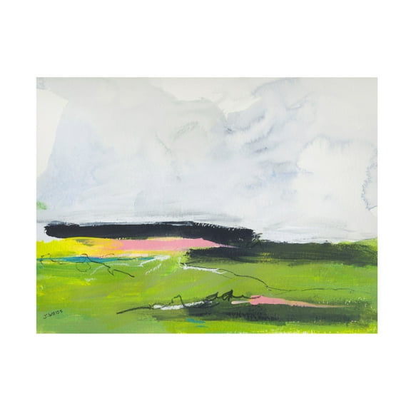 Canvas Wall Art - Jan Weiss 'Waiting For Spring 2' Wall Art for Living Room, Bedroom, or Office Décor by Trademark Fine Art - 19 x 14 Inches