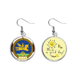 thumbnail image 1 of Mongolia emblema nacional país símbolo Pendiente Sol Flor Pendiente Joyas Moda Unbranded M, 1 of 3