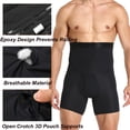 thumbnail image 3 of Men Tummy Control Shorts High Waist Slimming Shapewear Body Shaper Leg Underwear Seamless Boxer Briefs, 3 of 7