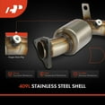 thumbnail image 5 of A-Premium Catalytic Converter Direct-Fit Compatible with Infiniti Q50 2014-2015, G35, QX50, Q60, G37, M35, M37, QX70, Q70, Q70L, FX35, FX37, EX35, EX37 & Nissan 370Z, 350Z, 3.5L 3.7L, EPA Compliant, 5 of 9