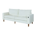 thumbnail image 4 of Gewnee Loveseat Sofa, 82.6"Mid Century Modern Couches for Living Room, Small Couches for Small Spaces Love Seat Sofa Couches with Wooden Legs, Bedroom Small Couch, 4 of 10