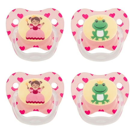 Dr. Brown's PreVent Classic Pacifier, Stage 3 (12m+), Explore Pink, 4 Count