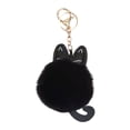 thumbnail image 4 of Qarigey Elegante forma de gato llavero bolsa colgante regalo para amigos lindo gato llavero colgantes regalos sin desvanecimiento NEGRO Type2 NO2, 4 of 6