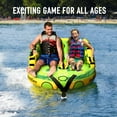 thumbnail image 5 of MaxKare Inflatable Towable Tube for Boating Waterskiing with EVA Foam Seat Pads, Towables for 1-2 Person, Green, 5 of 7