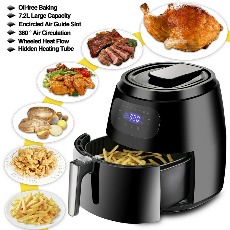 Capsule Style Air Frying Pot 220V Electric French Fries Machine 3L Capacity  Household Chicken Baker Oil Free Air Fryer 720W