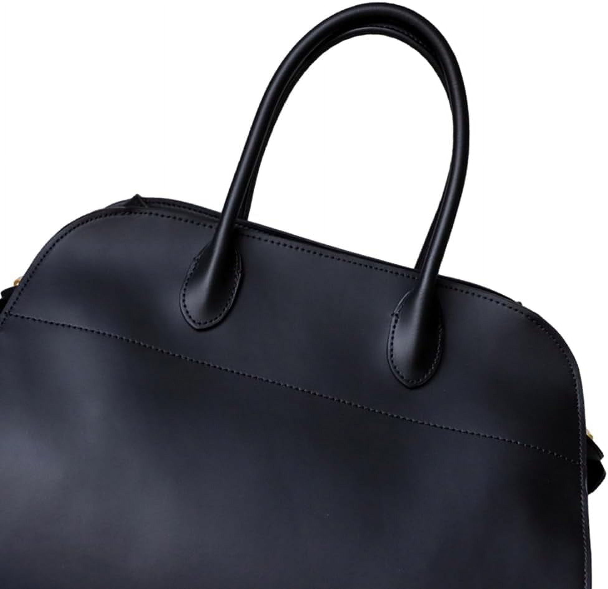 QIUYI Genuine Leather Tote Bag for Women Large Capacity Work Tote Top-handle Bag Vintage Hobo Handbag Casual Satchel Bag