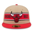 thumbnail image 2 of Men's New Era Tan/Red Chicago Bulls 2024 NBA Draft 59FIFTY Fitted Hat, 2 of 6