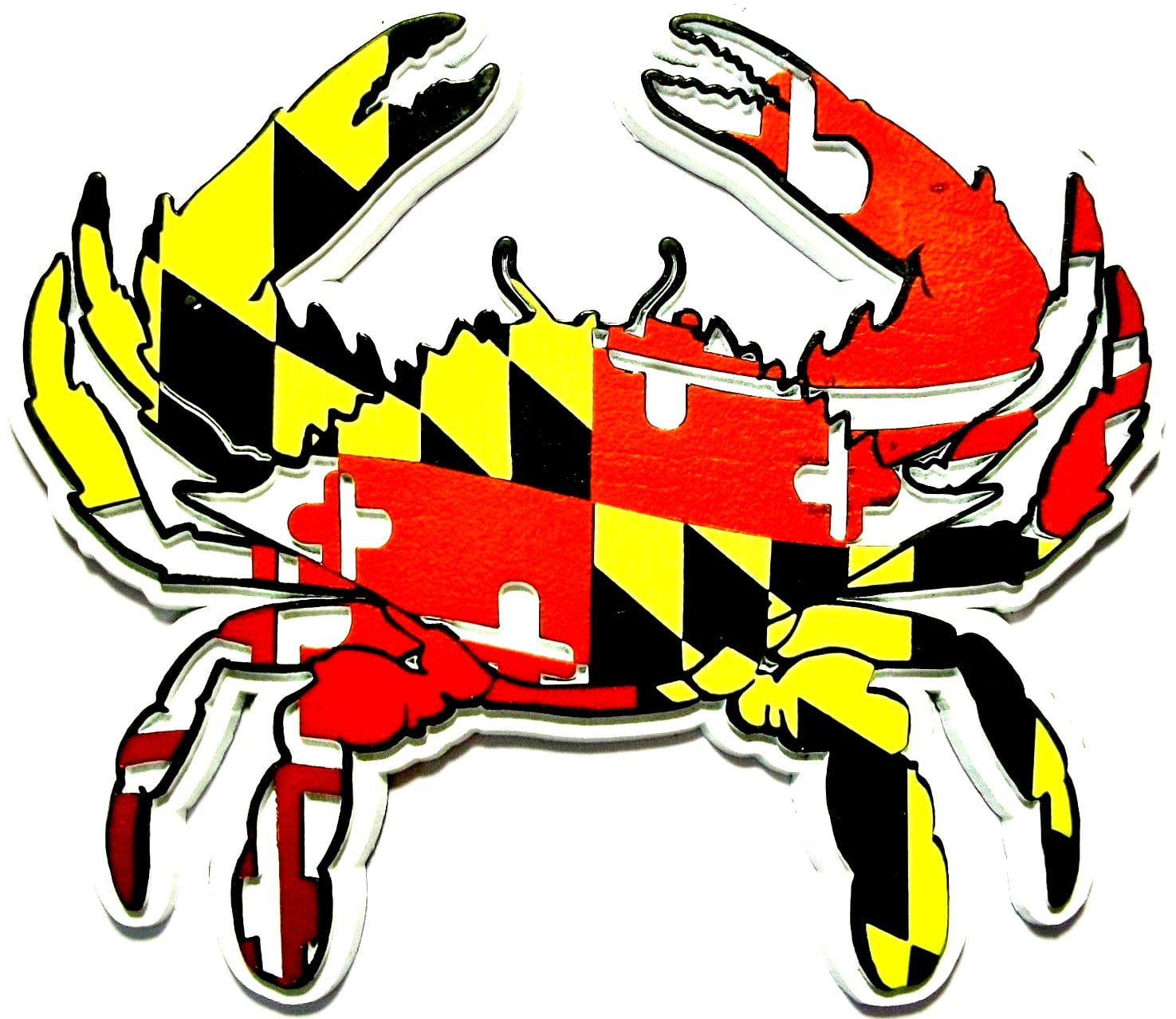 Maryland Flag Crab Shaped Fridge