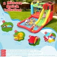 thumbnail image 3 of Adnoom Inflatable Bounce House with 370W Blower, Indoor Kids Bounce House for Ages 3-12, Outdoor Water Slide with Ball Pit/Pool, Basketball Hoop, Target, Climbing Wall, Water Cannon, 3 of 8