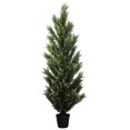 saneey One 5 Foot Artificial Topiary Cedar Tree Potted Indoor Outdoor Plant