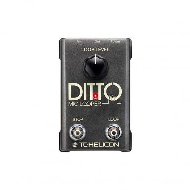 Pedal para Micrófono TC Electronic Ditto Mic Looper TC Helicon PEDAL PARA MICROFONO TC ELECTRONIC DITTO MIC LOOPER VATCEDITMICLOP