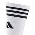 thumbnail image 3 of Adidas Chaussettes Mi-Mollet à Rayures Contrastées pour Hommes (Lot de 3), 3 of 4