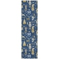 thumbnail image 2 of Addison Rugs Chantille Indoor/Outdoor Transitional Holiday Navy Machine Washable Runner Rug, 2'3" x 7'6", 2 of 7