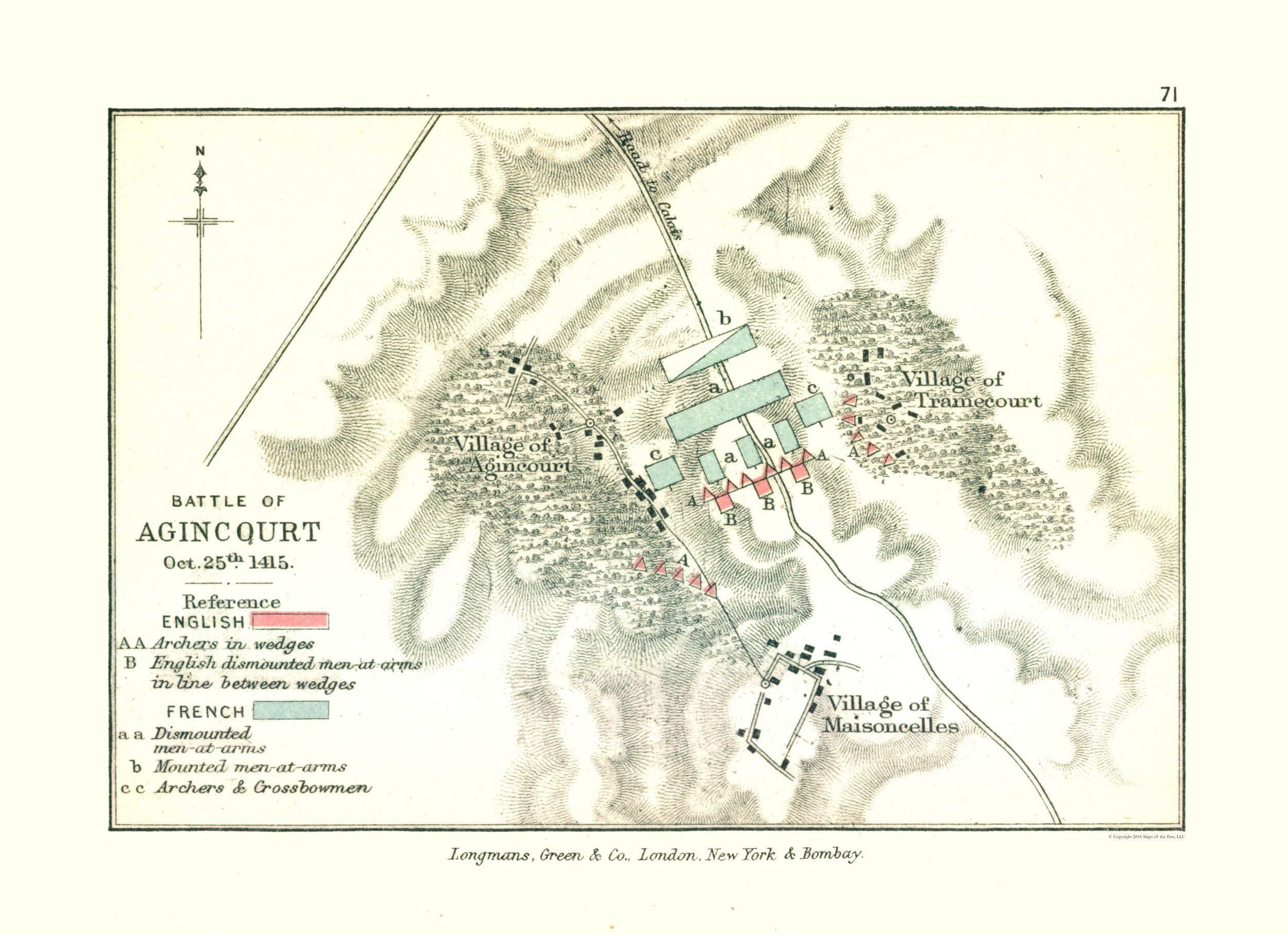 Agincourt Battle 1415 France Gardiner 1902 23.00 x 31.69 Matte Canvas